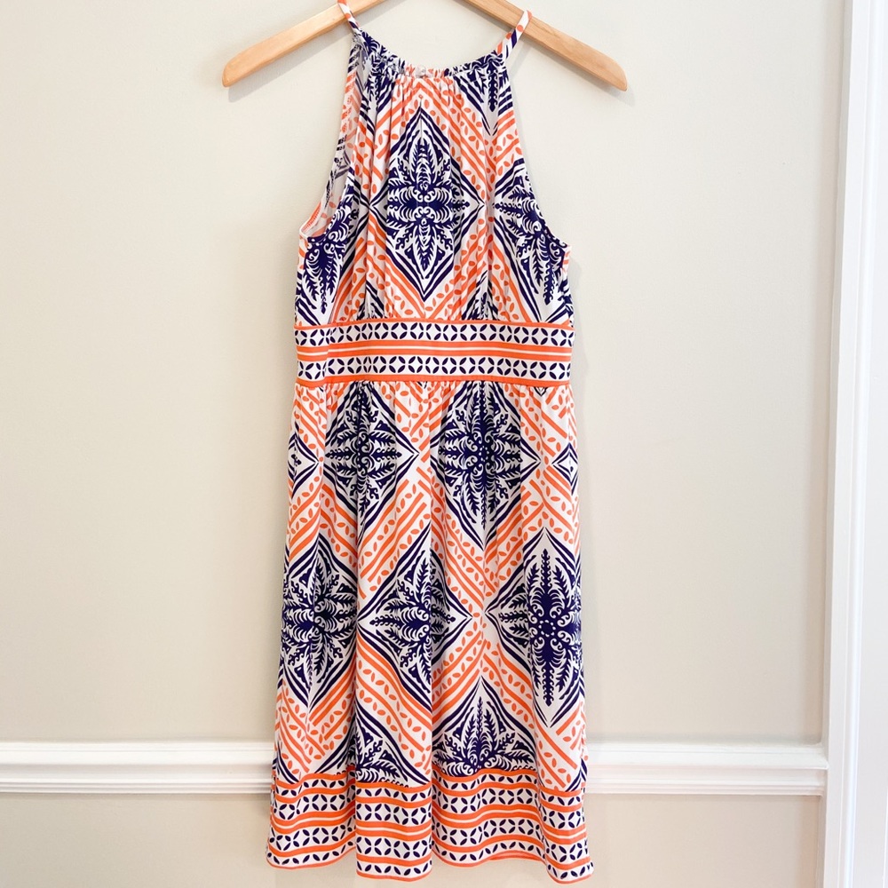 London Times Geometric Dress